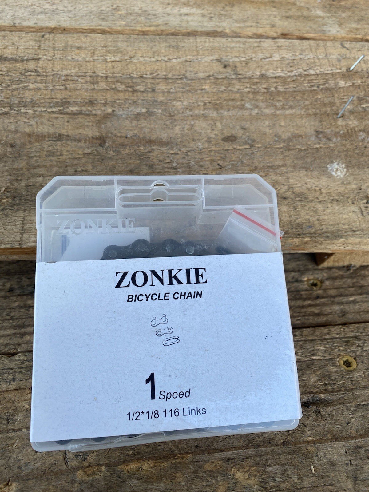 New Zonkie Bike Chain Single-Speed 116 Links 1/2" 1/8" BMX