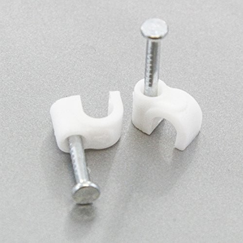 100 Roundes (4 mm) Cable Wire Clips Cable Management Cord 5/32 Inch 100 pieces