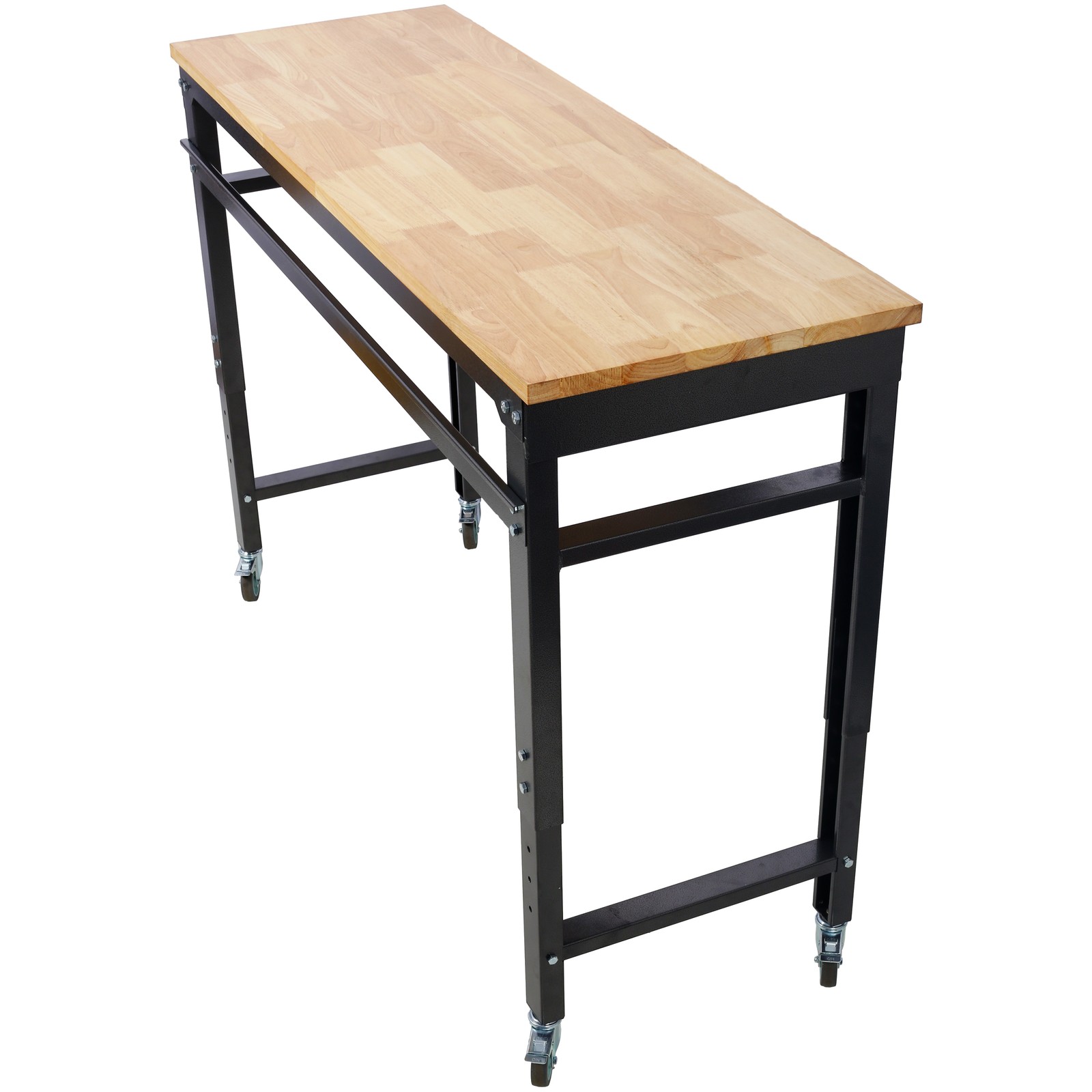 60" Rolling Workbenches Workshop Tool Bench 2000lbs for Garage Adjustable Height