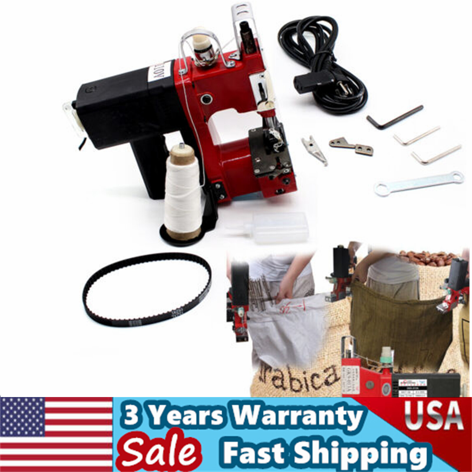 Heavy Duty Leather Sewing Machine Maximum thickness: 6mm 15000rpm 190W 110v