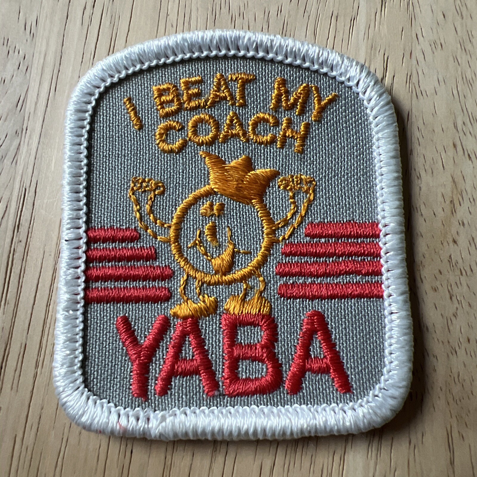 Vintage Youth American Bowling Alliance YABA I Beat My Coach Patch