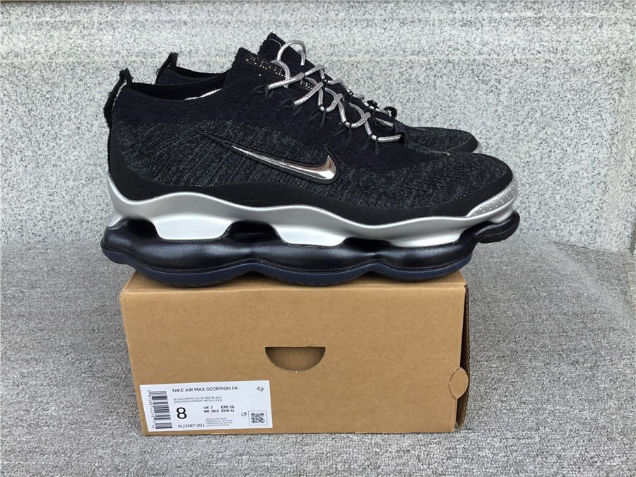 Nike Air Max Scorpion Men Black Silver Shoes-HJ3487-001