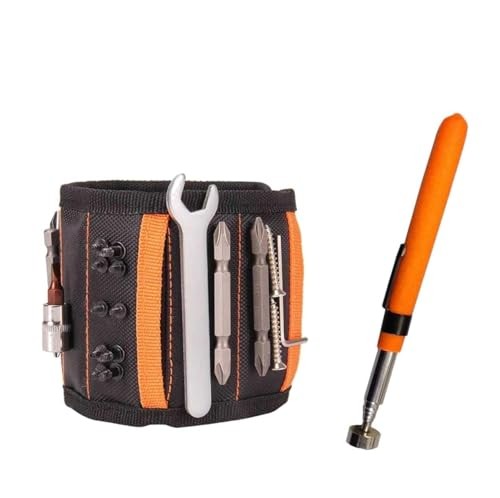 Magnetic Wristband Tool Holder 15 Magnets Adjustable