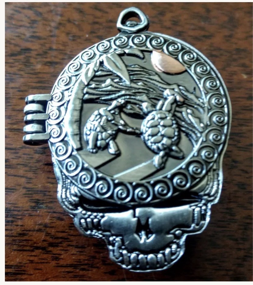 Silver Grateful Dead Uncle John’s Band Pin