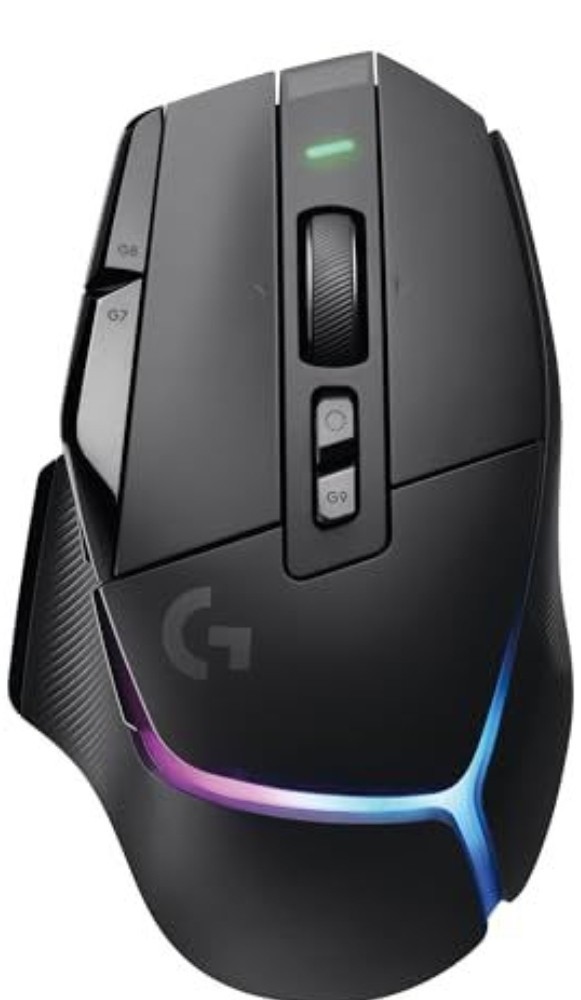 White Trim! Logitech G502 X Plus Gaming Mouse w/ LightSync - 910-06160 Used