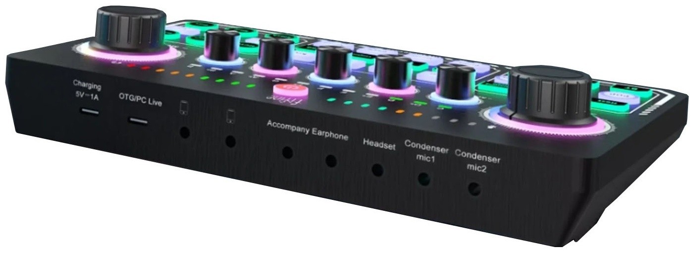 FIFINE Gaming Streaming Audio Mixer Amplitank SC6 Bluetooth