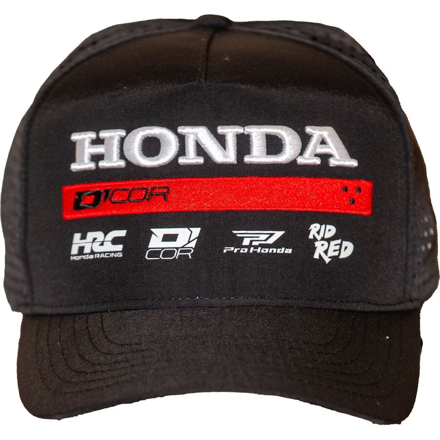D'COR Visuals Honda Factory 2 Hat - Black 70-157-1