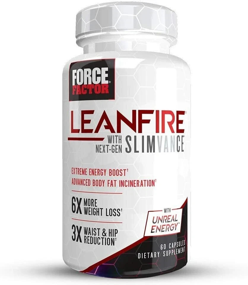 Force Factor Leanfire Next-Gen Slimvance Thermogenic Fat Burner 60 Caps - 1 Pack