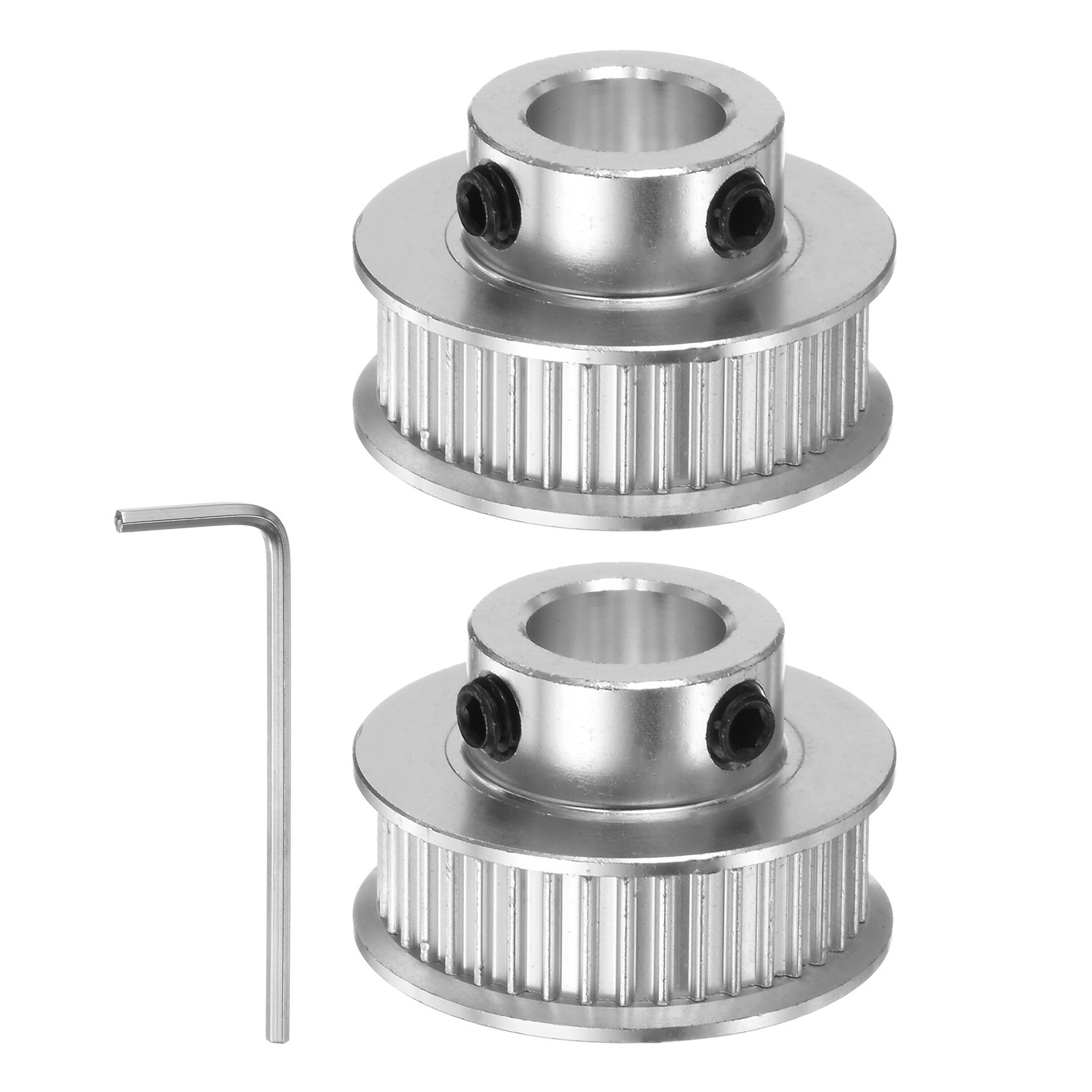 2pcs 2GT Timing Pulley 40T 10mm Bore 27mm Dia Aluminum Pulley for 6mm Width Belt