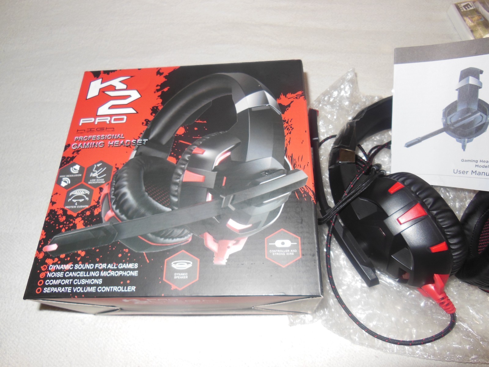 RUNMUS K2 Pro Professional Video Gaming Headset