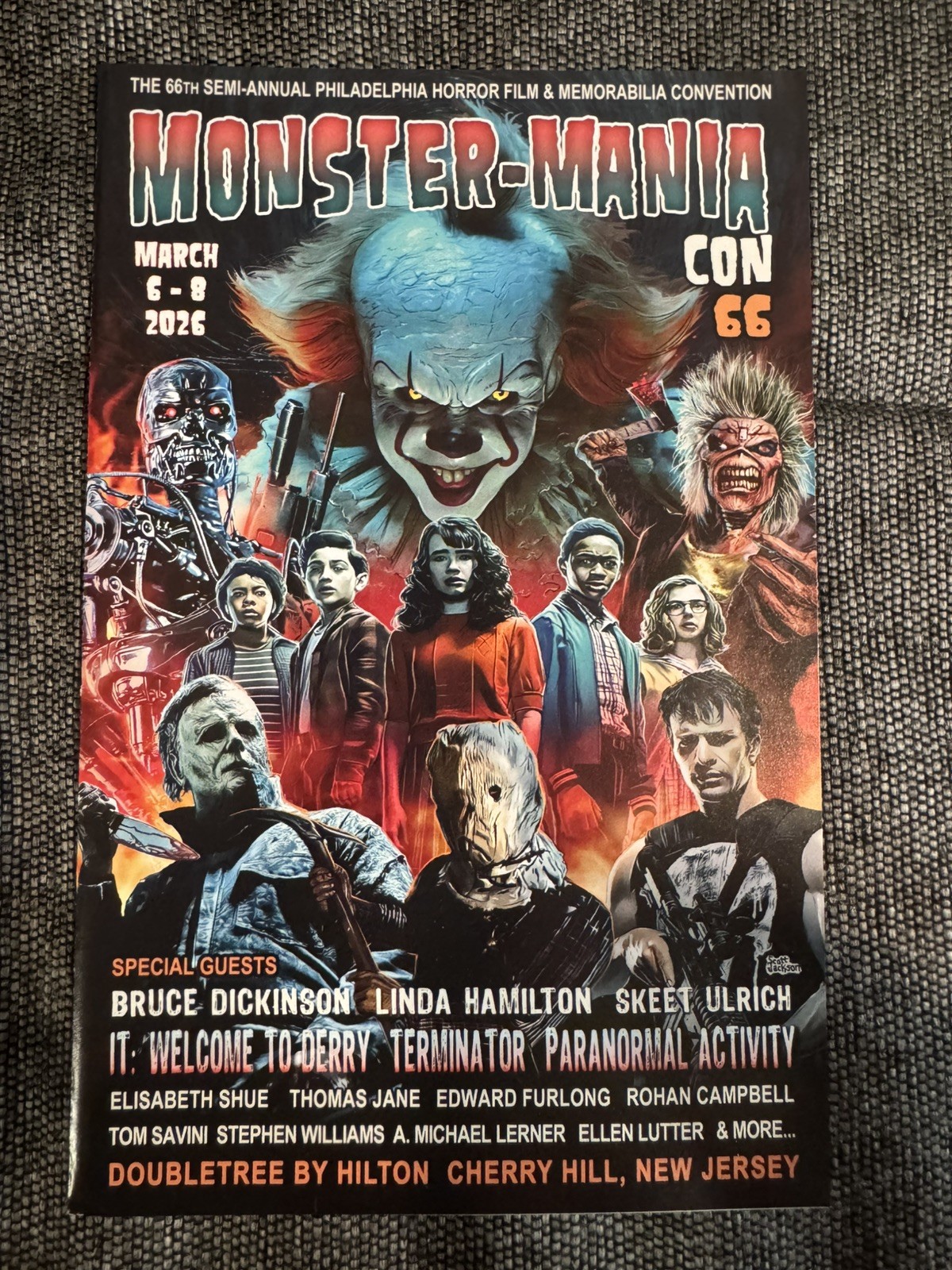 Monster Mania Con 66 Horror Convention 2026 Program Welcome to Derry Iron Maiden