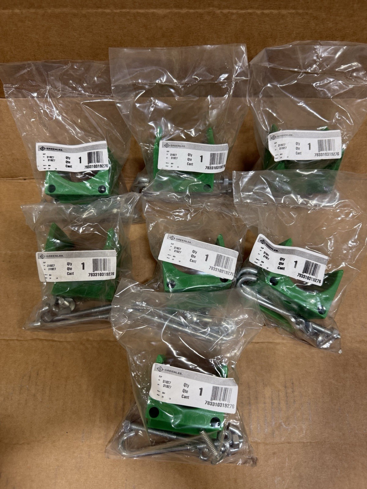 Lot of 7 - Greenlee 31927 Mounting Clip for Haines Cable Tray Roller - New