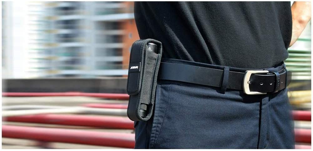 2-Pack Flashlight Battery Pouch Holster for 6.5"-8" Tactical Lights - Compatible