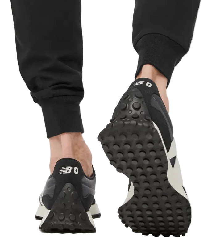 New Balance Mens LIFE SYLE U327 FB Athletic Casual Running Sneakers Black/White