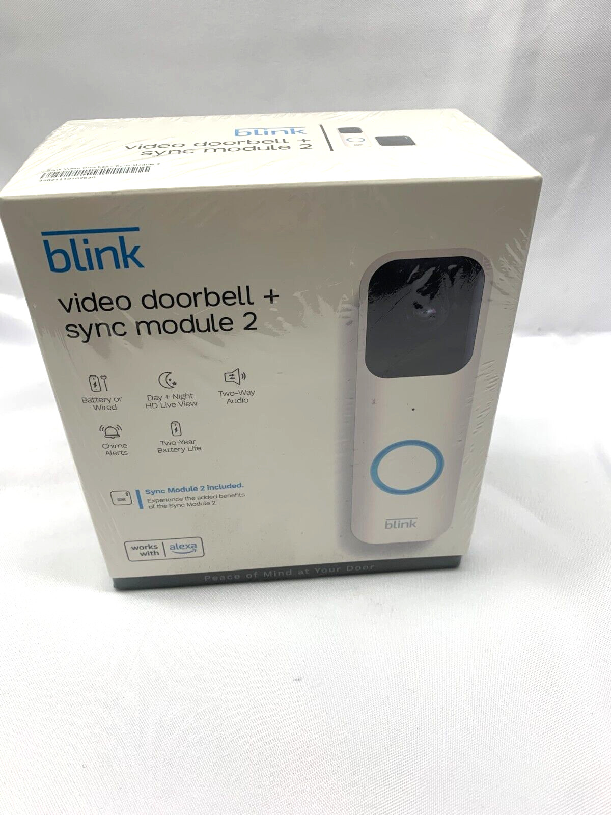 Blink Video Doorbell + Sync Module  2 -Two way Audio *New-Sealed