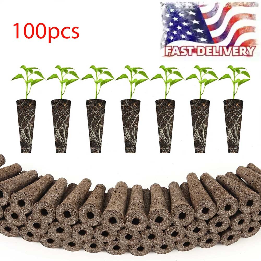 100PCS Grow Sponges, Seed Pods Replacement Root Growth Sponges for AeroGarden
