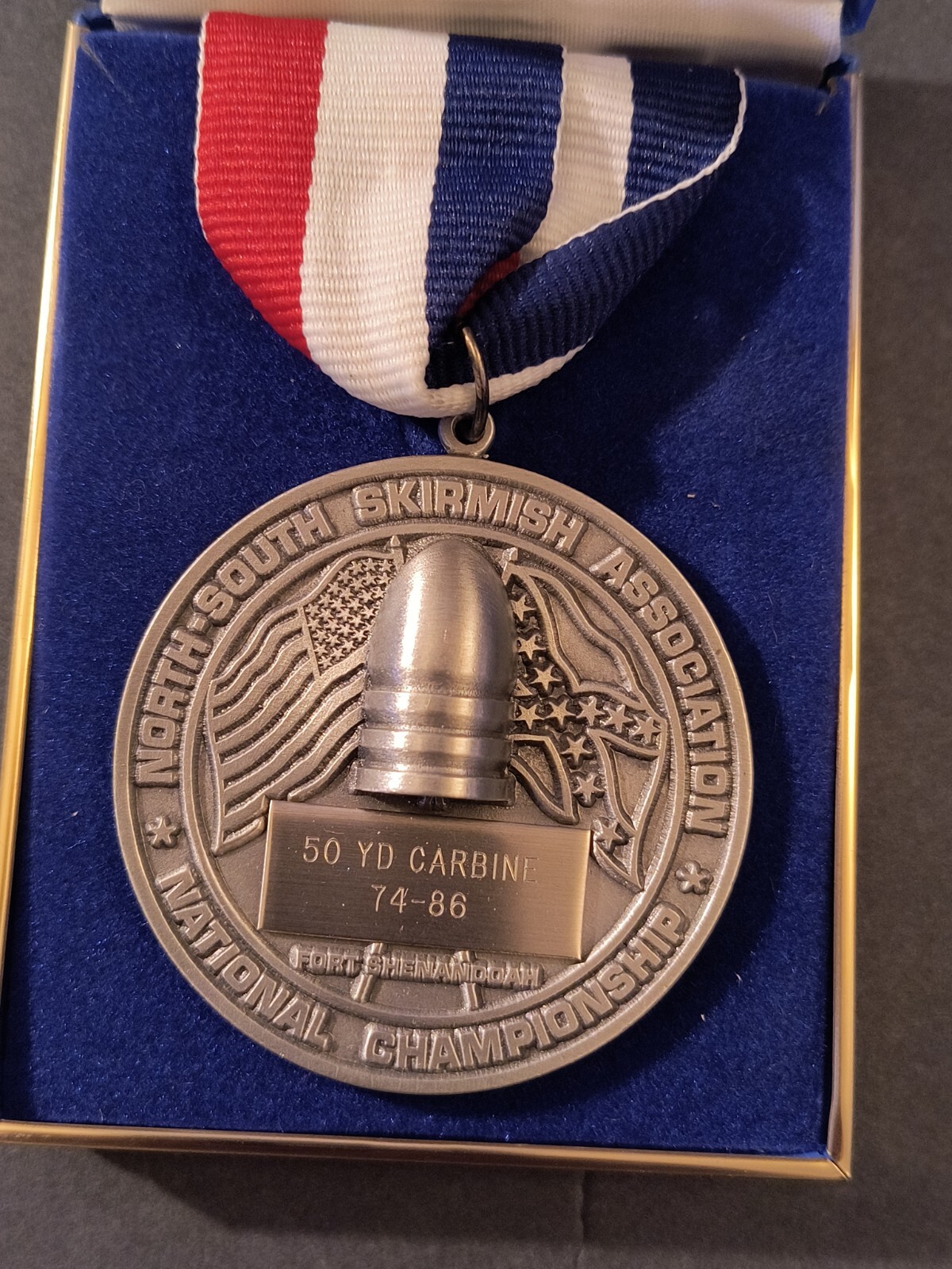 Civil War Reenactment Medal 1985 North South Carbine National Championship