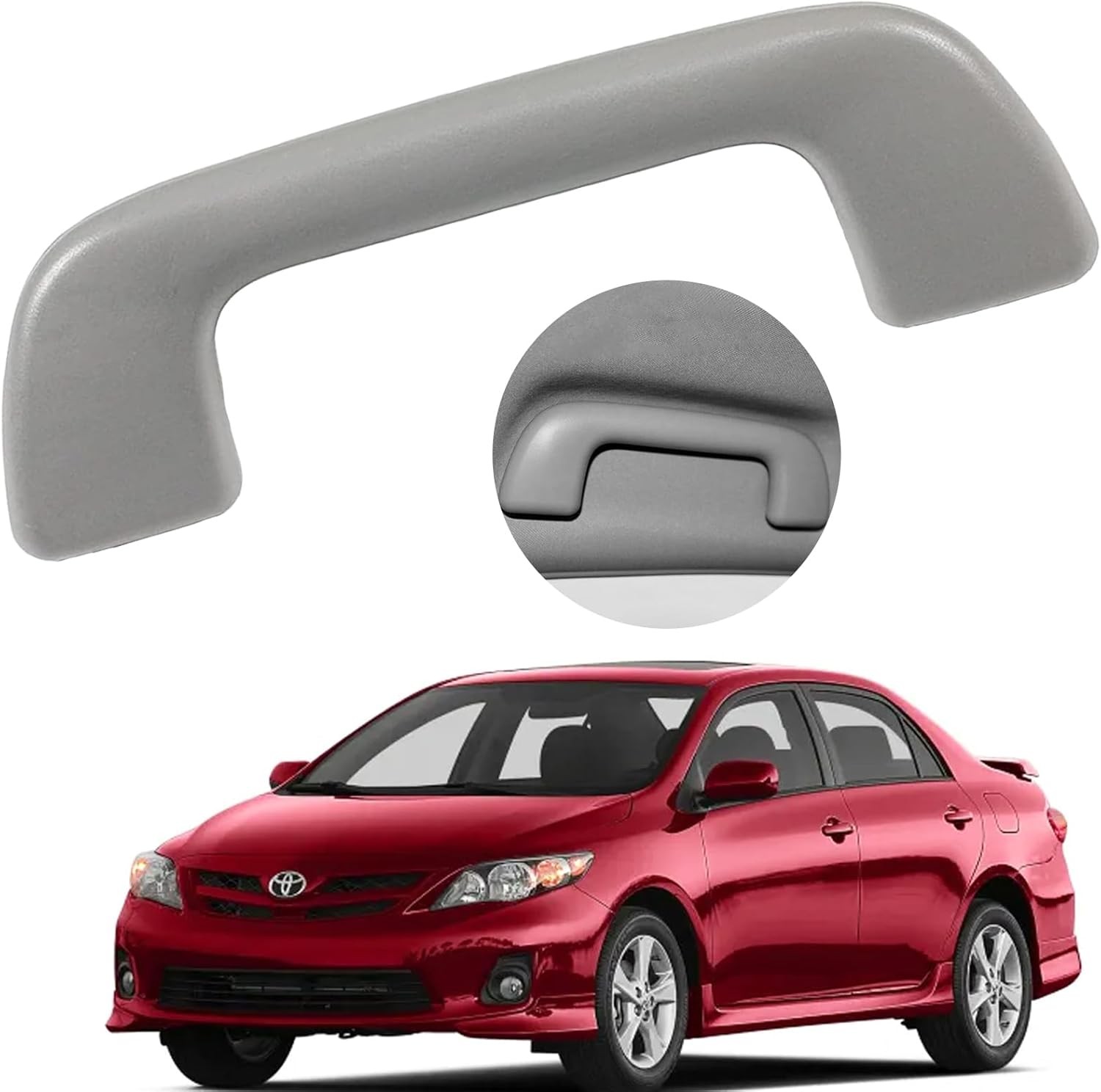 Front Roof Pull Grab Handle Compatible for Toyota Corolla Handle, Gray