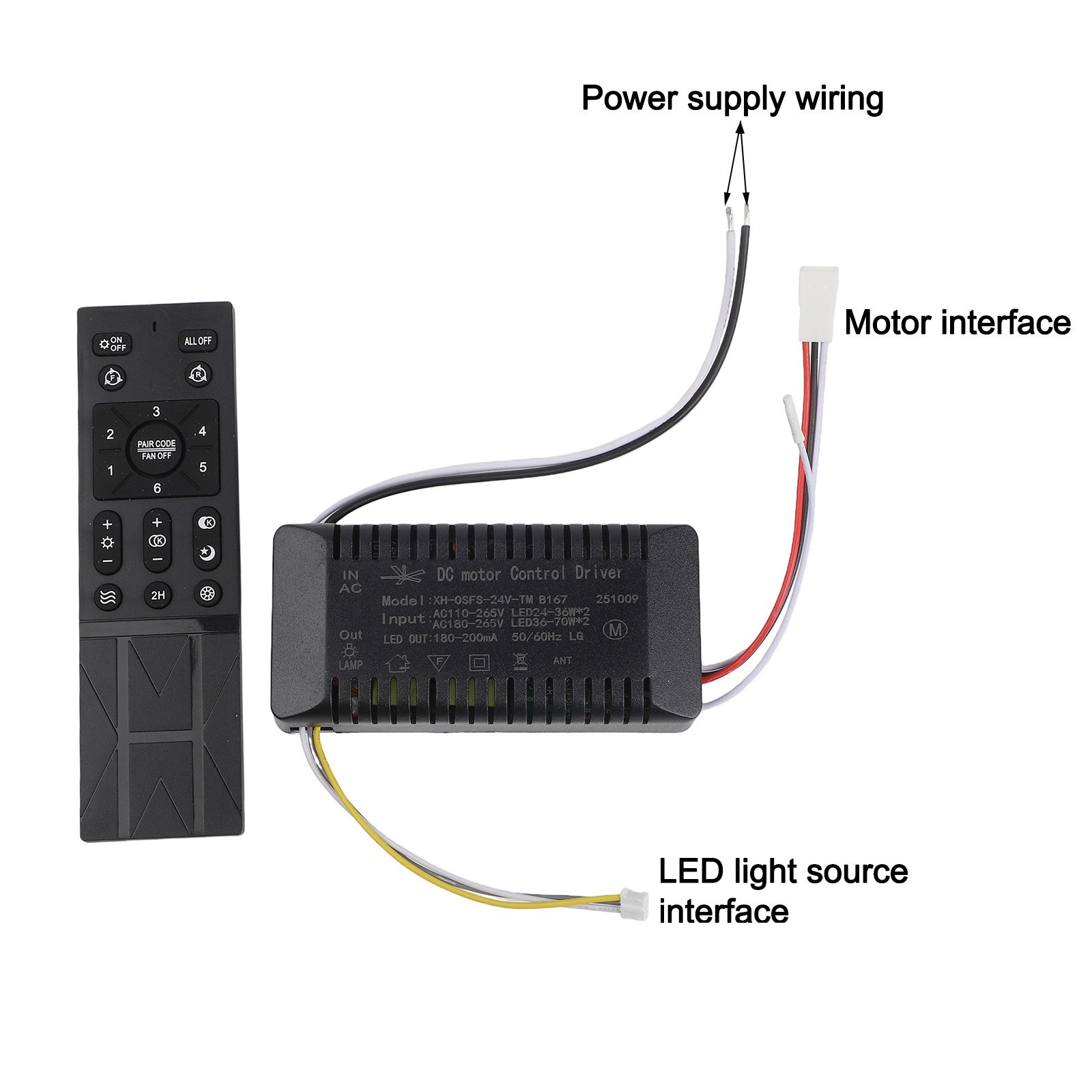 Ceiling Fan Light Remote Control Dimmable Controller Driver Accessories New