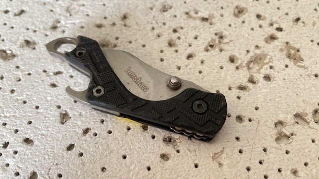 1025 Kershaw Folding Pocket Knife Cinder Hinderer Design Plain Blade Linerlock