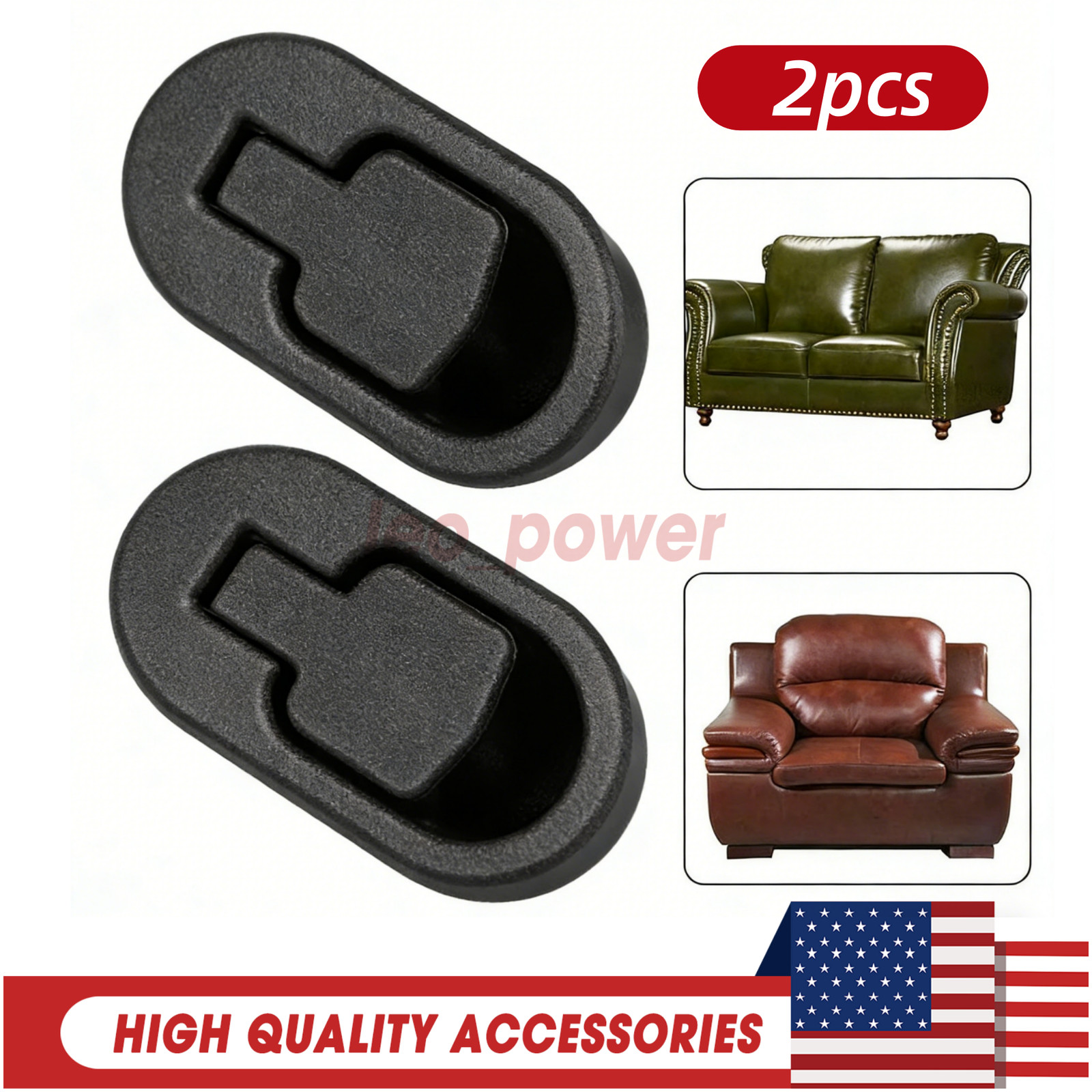 2 Pack BlackRecliner Handle Replacement Release Lever for Sofa Couch Chair