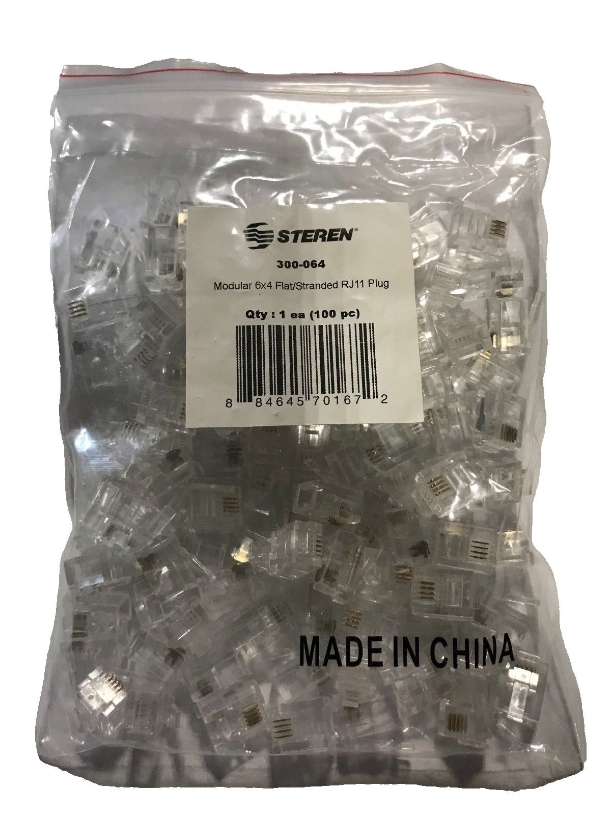 Steren 300-064(RJ11-FLAT) Qty: 100