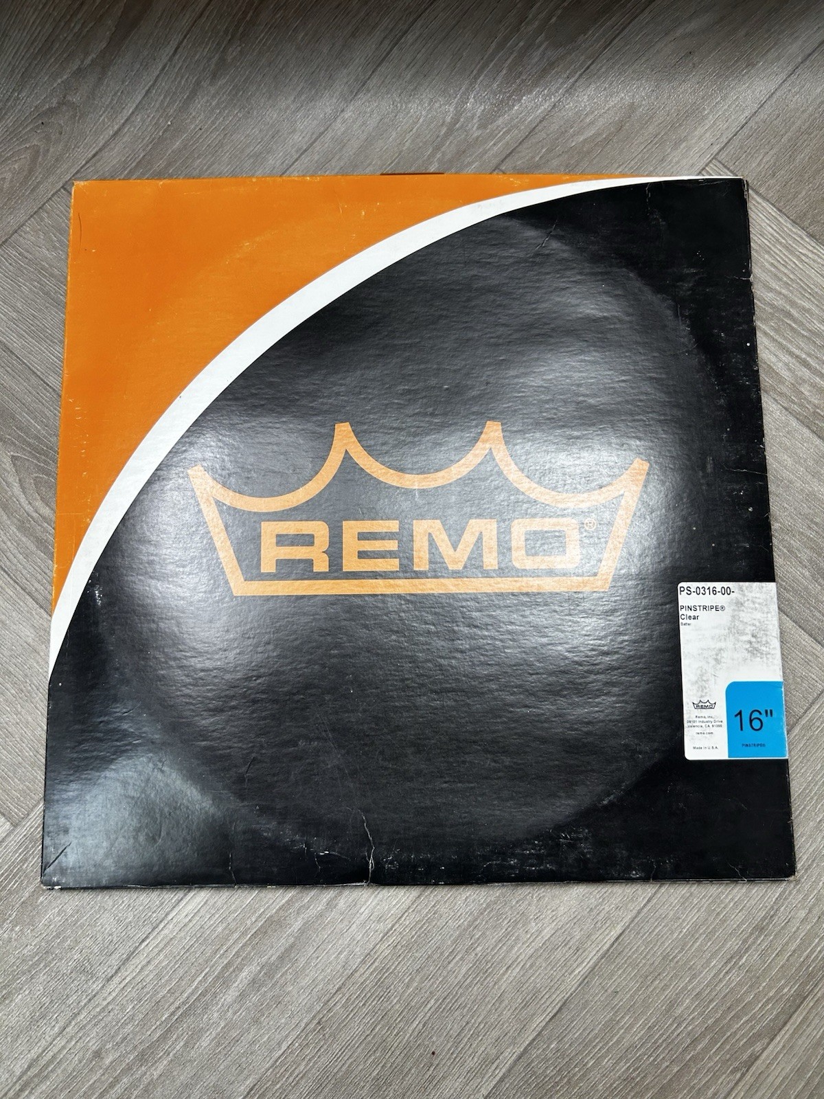 Remo 16" Pinstripe Clear Drum Head PS-0316-00