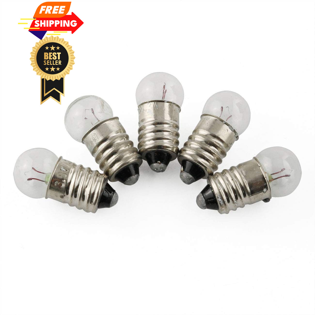 E-outstanding 10pcs E10 Mini Light Bulbs Experiment Screw Base Indicator...