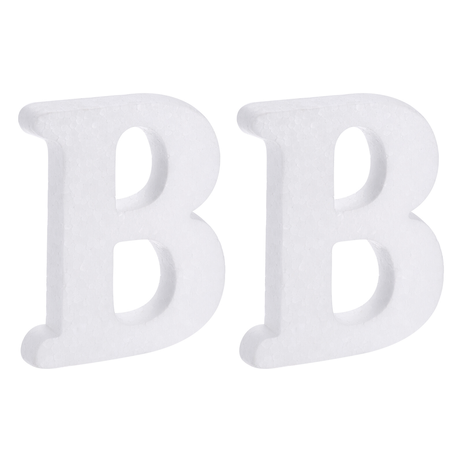 2pcs Foam Letters B Letter EPS White Polystyrene Letter Foam 100mm/4 Inch