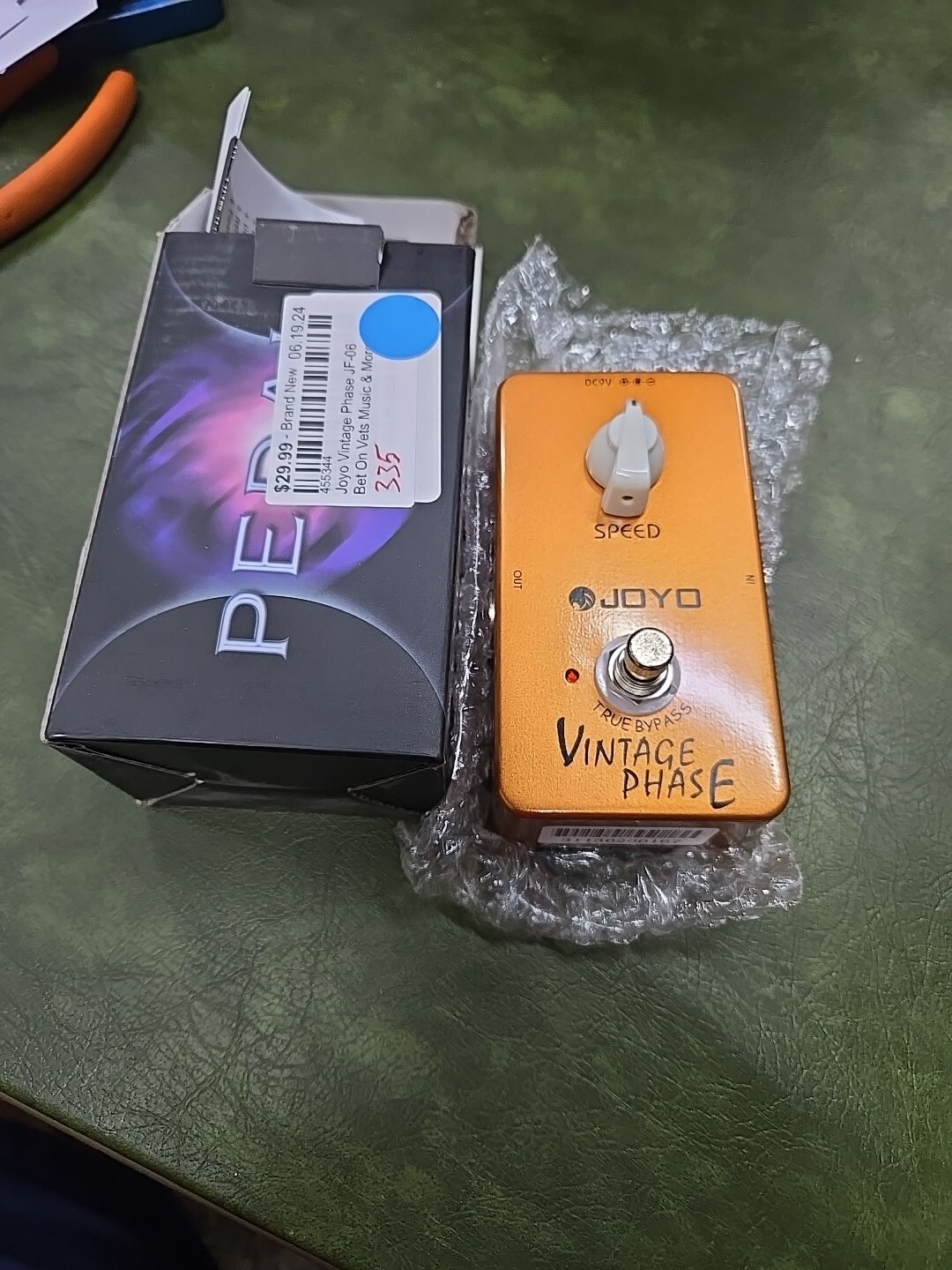 JOYO Vintage Phase Electric Guitar Pedal Classic Phaser Sounds of 70's JF-06 NIB