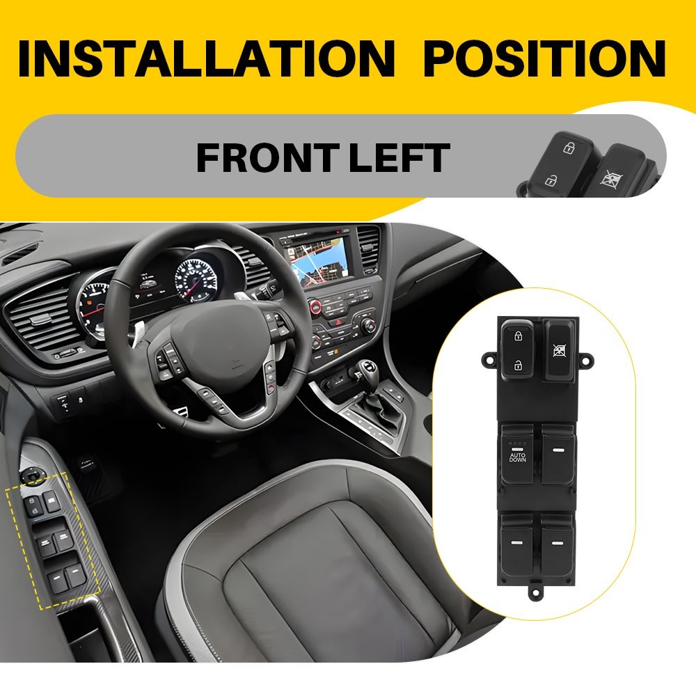 For 2011-2013 Kia Optima Driver Side Front Left Master Power Window Switch 16Pin