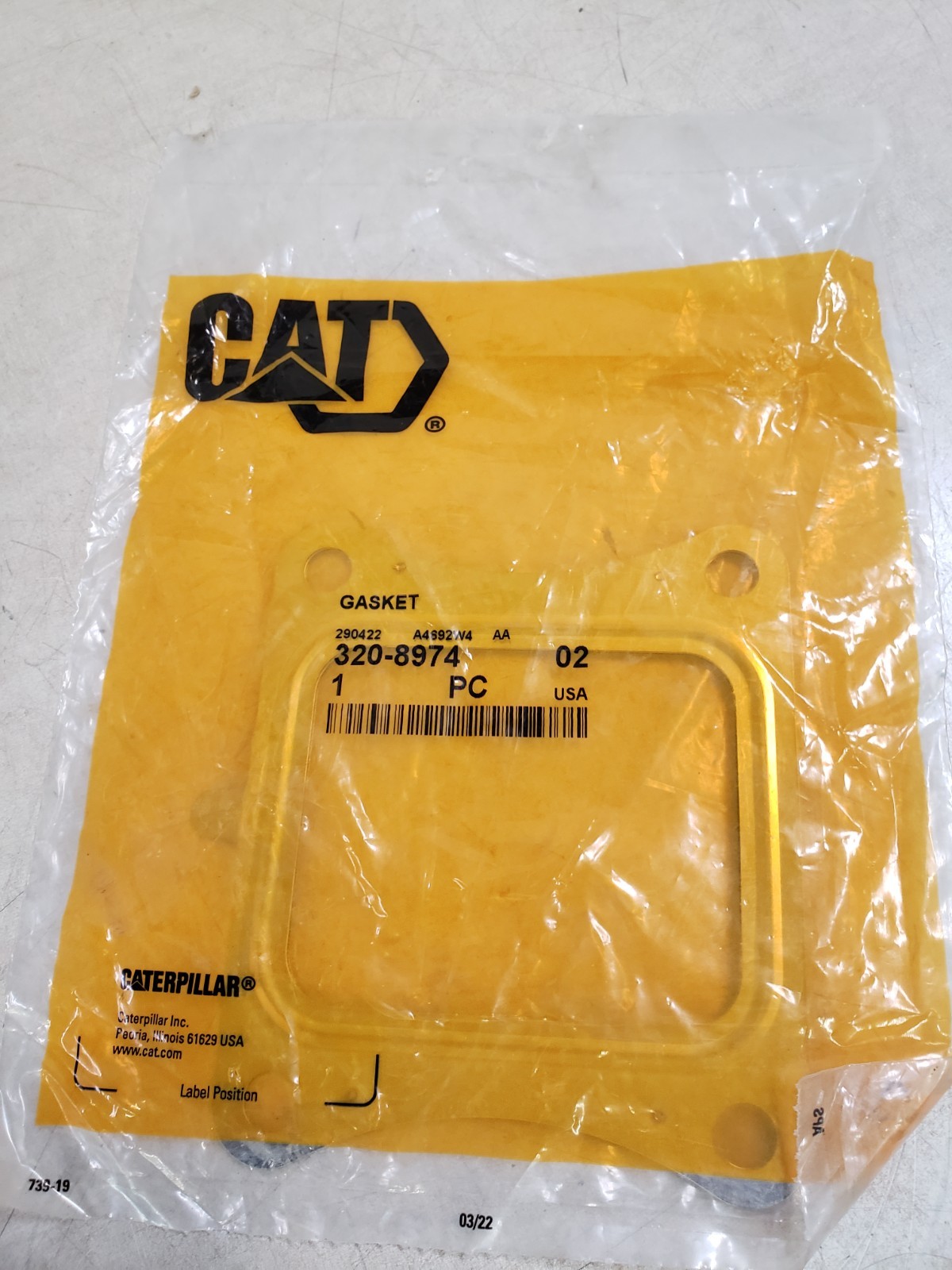 CAT 320-8974: 1mm Thick Exhaust Manifold Gasket
