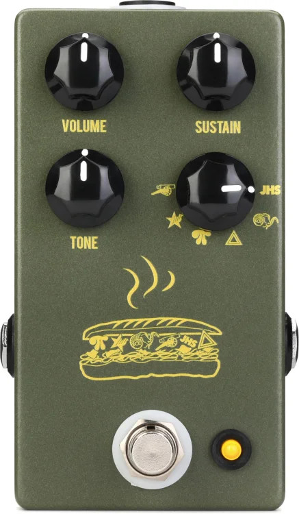 JHS Muffuletta 6-way Fuzz Pedal - Army Green