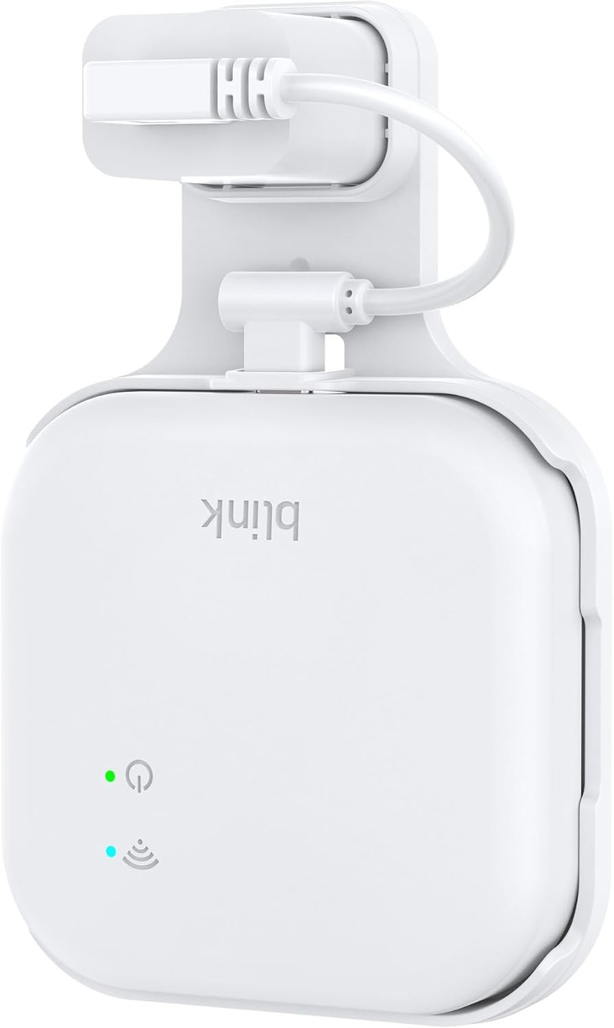 Outlet Wall Mount for Blink Sync Module XR with Short Cable, Space-Saving