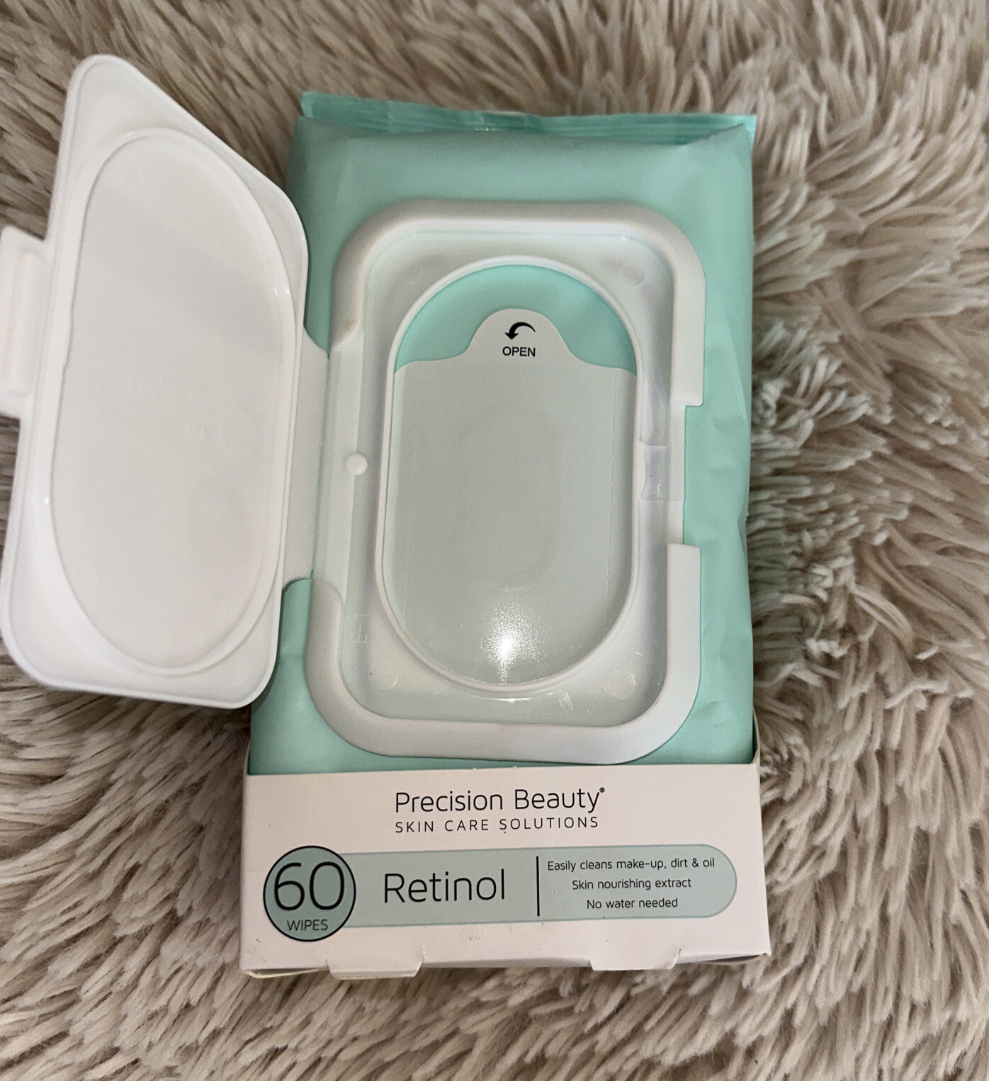 Precision Beauty Retinol Make-Up Removing Cleansing Wipes 60ct Pack