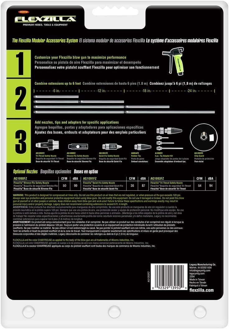 X3 Blow Gun with Safety Nozzle
