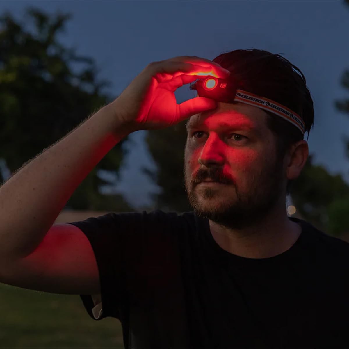 Celestron Night Vision Headlamp Multiple Light Modes Includes SOS Setting Ideal