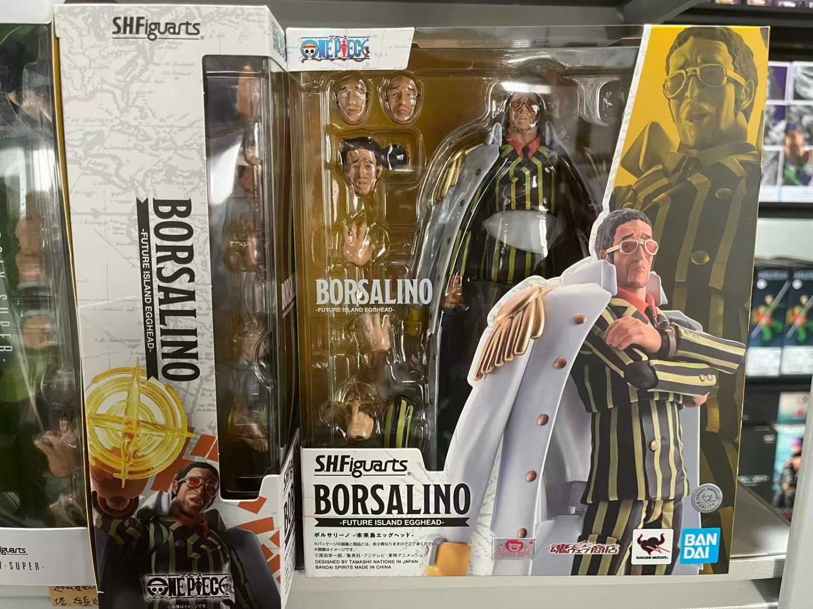 Bandai S.H. Figuarts ONE PIECE Borsalino Future Island Egghead Figure Model Toys