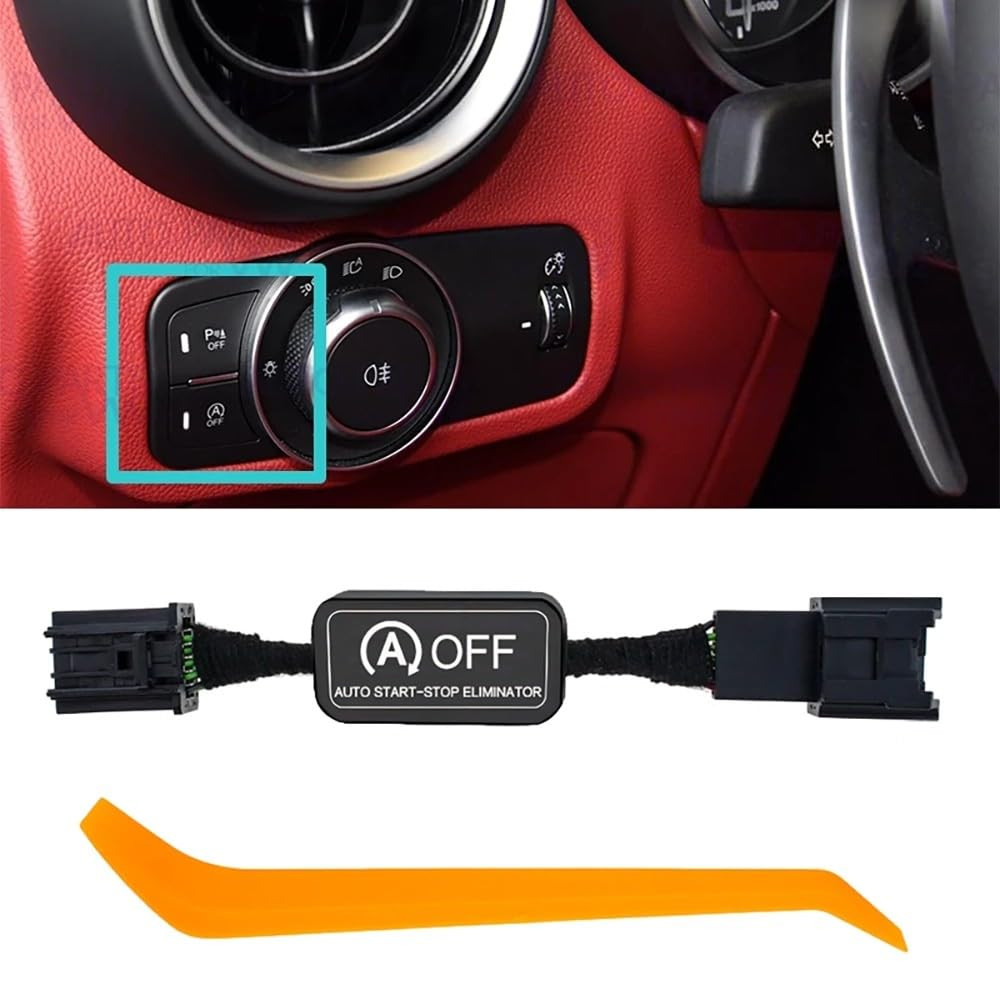 Auto Start Stop Eliminator Compatible with Alfa Romeo Giulia Stelvio 2017-2023,