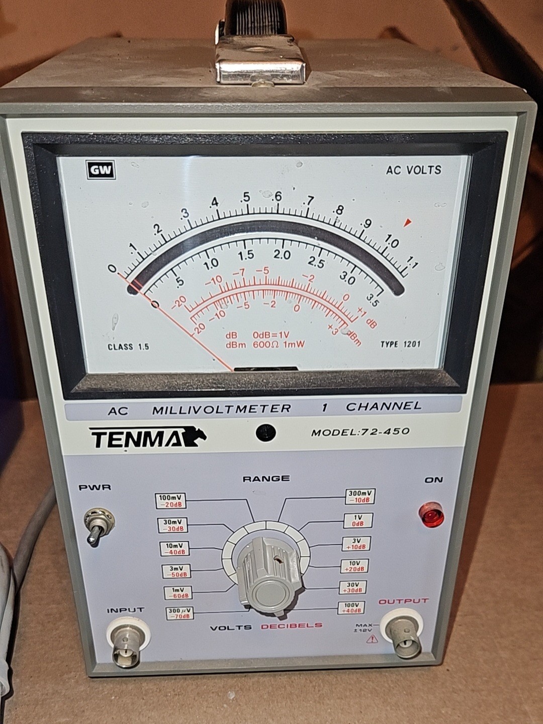 Tenma Model 72-450 Single-Channel Analog AC Millivoltmeter Parts Only .
