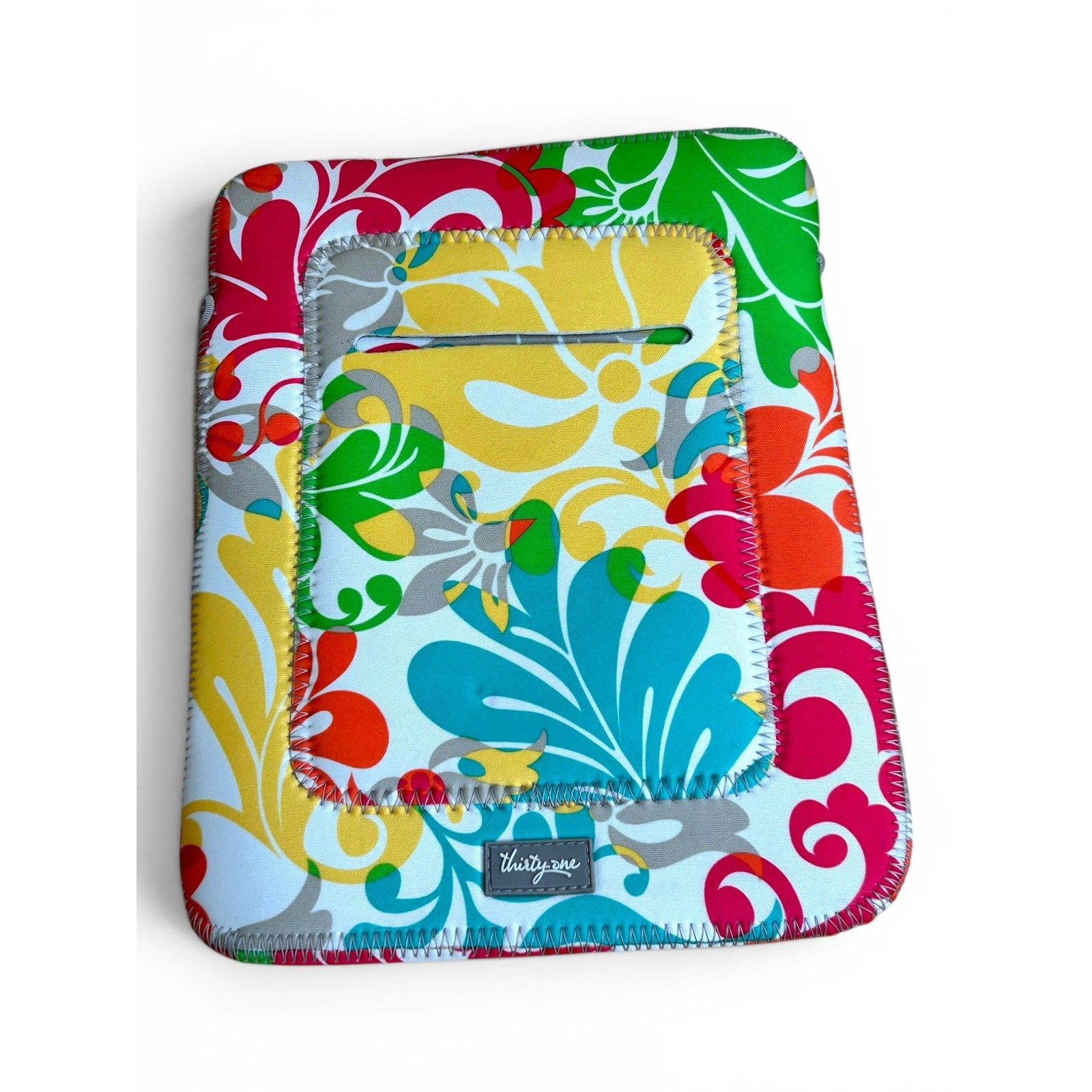 Bright Floral Thirty-One Brand Tote-A-Tablet Soft Case Island Damask Print