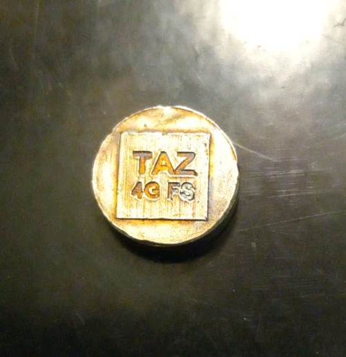 Taz Handpour, Joker, 4 Grams Fine Silver