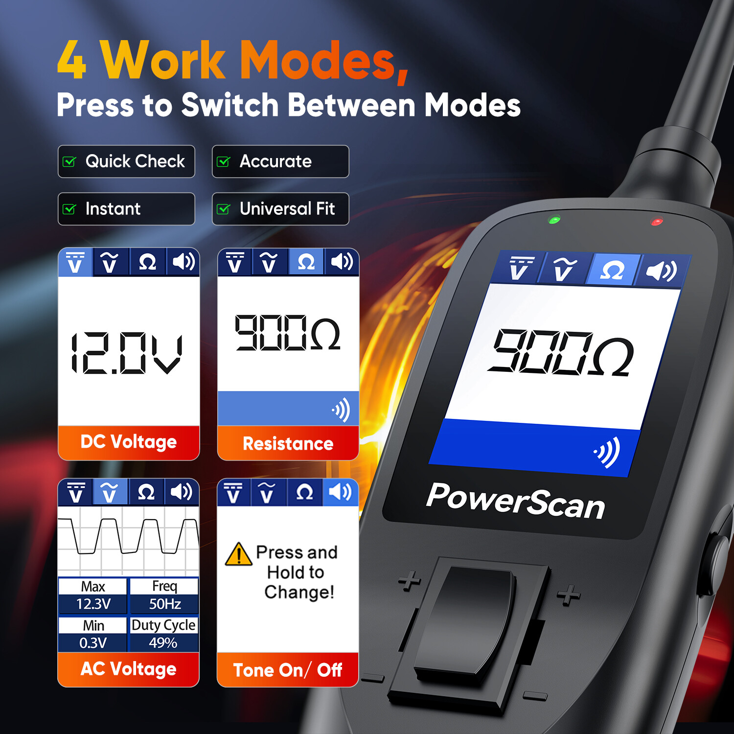 2025 Autel Powerscan PS100 Automotive Electrical Circuit System Diagnosis Tool