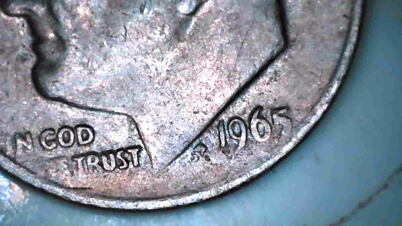 Rare 1965 dime no mint mark w/errors 
