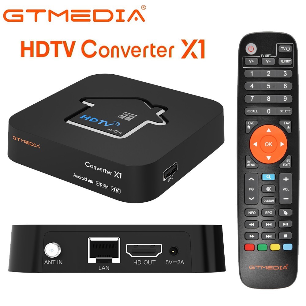 4K UHD ATSC 3.0 1.0 Digital OTA TV Tuner Converter Media Player Smart TV Box DVR