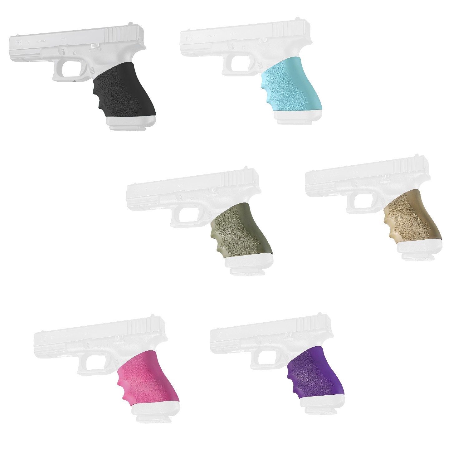 Hogue HandALL Universal Full Size Rubber Grip Sleeve ⭐Choose Your Grip Color!⭐