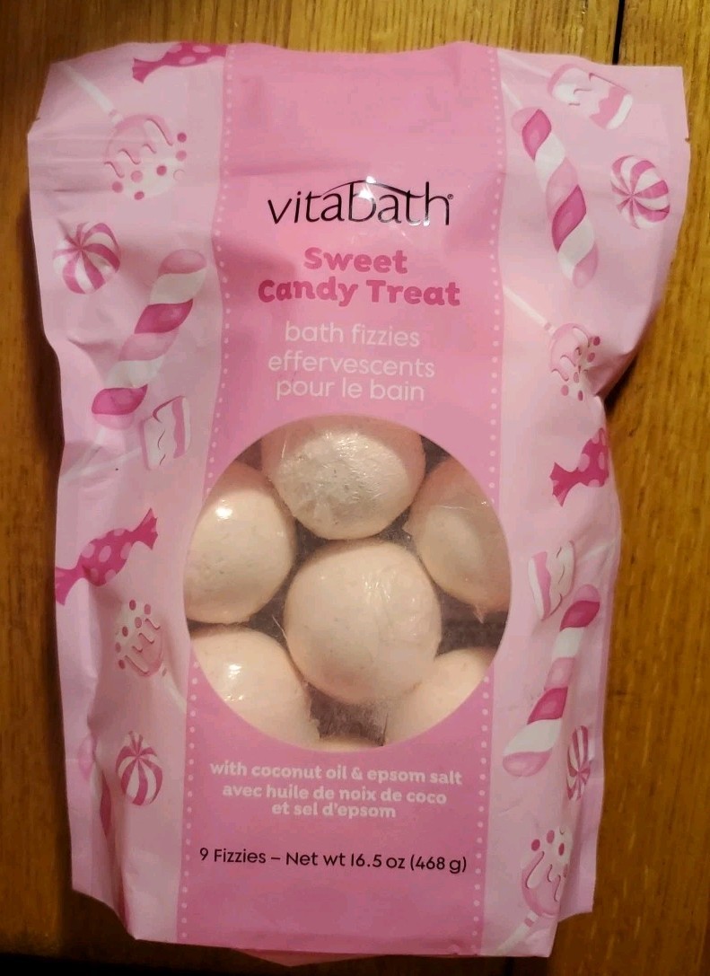 Vitabath Sweet Candy Treat bath fizzies 9-pack With Coconut Milk & Epsom Salt