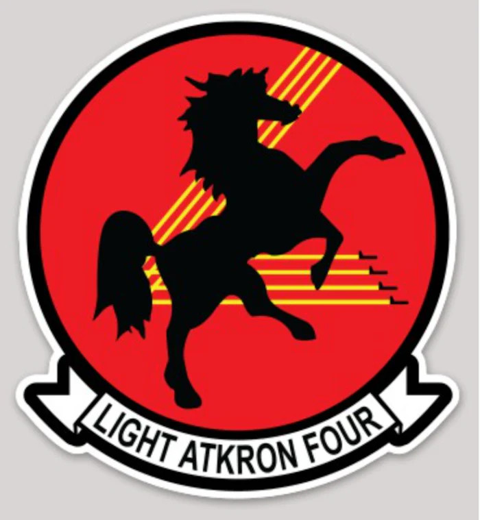 Officially Licensed US Navy VAL-4 Black Ponies sticker