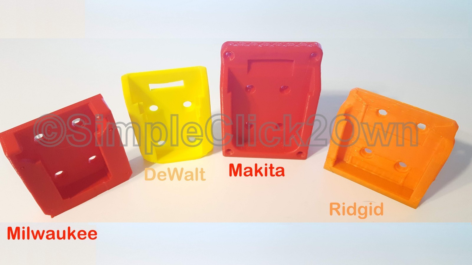 Milwaukee 18v Dewalt 20v Ridgid 18v Makita 18v Kobalt 24v Wall Mount Safety Cap