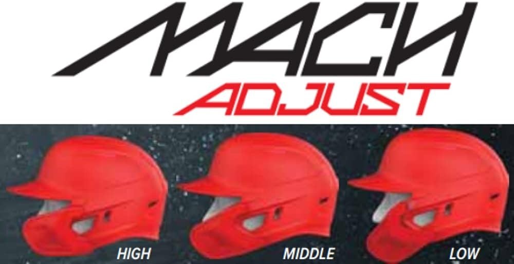 Sleek MACH Adjustable Face Extension for Baseball Helmets | LHB & RHB Options